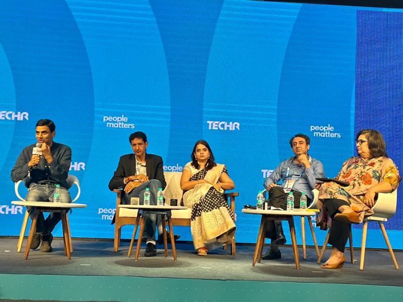 .@kshankar21, group head- HR, @Infosys, Dr @vipulsinghoct, divisional VP & head HR, @ADP, Rajkamal Vempati, head HR, @AxisBank and @nishchae, president Asia Pacific, Middle East & Africa, @EdCast go deep into the nuances of how is the future changing. #TechHRIN #EvolvingHR