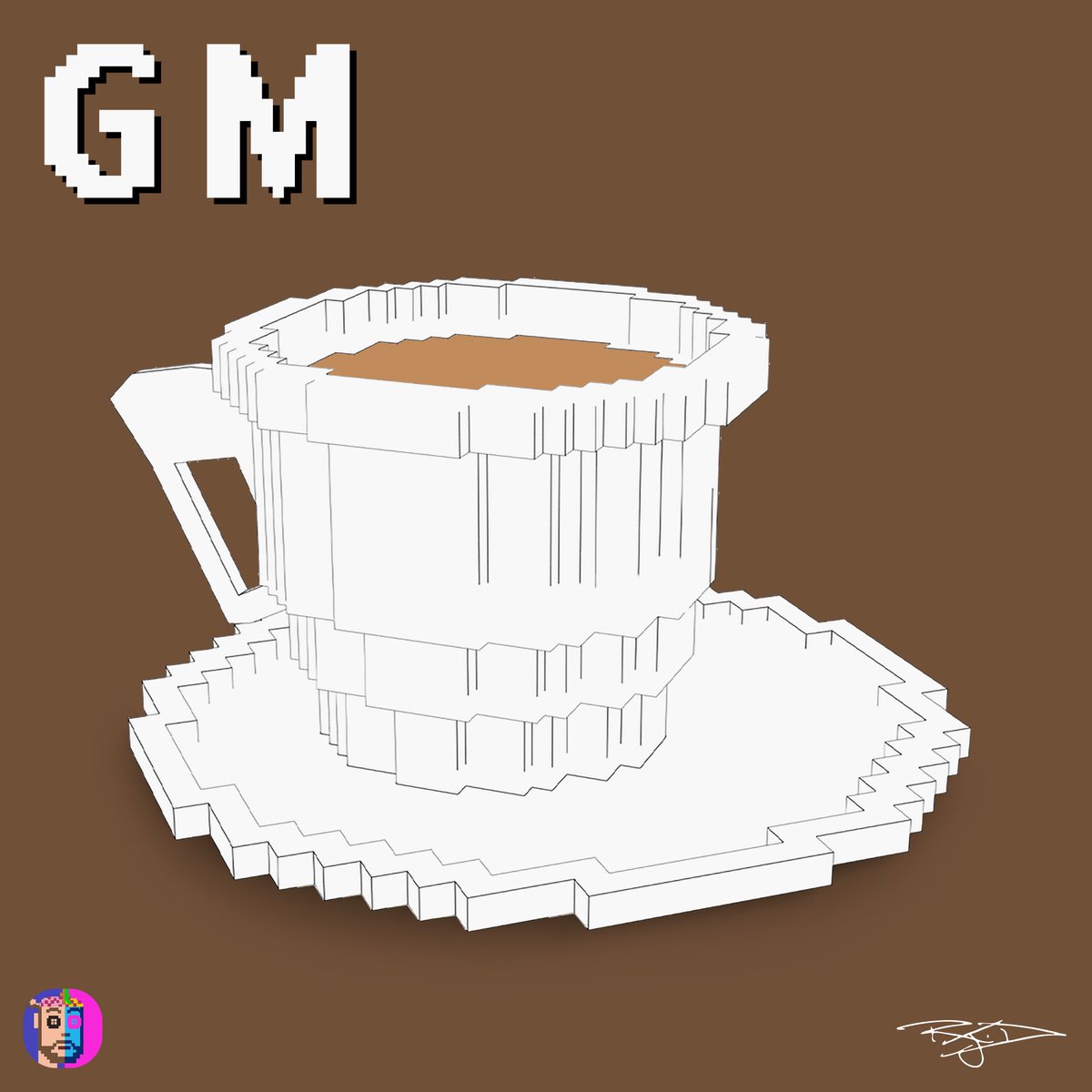 GM 🦁🐒 GM

Today's #NFTDigitalBrew is listed at 0 eth 
Good Luck 🍀 &amp; have a Roarsome day ahead #NFTCommunity #NFTJungle 🙌🙌🦁🐒💜☕️