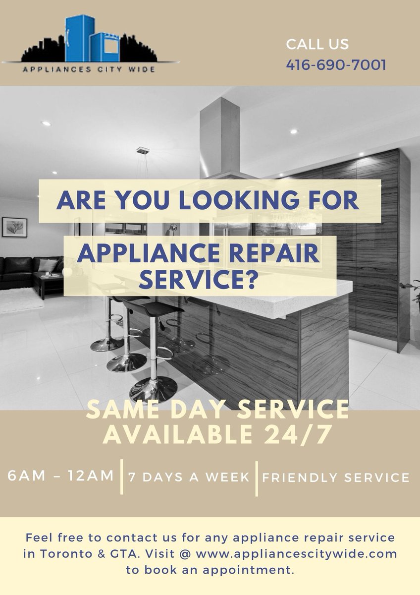 ACitywide's tweet image. Affordable #FridgeRepairService at the #ApplianceCityWide in #Toronto &amp;amp; #Scarborough areas. Upfront pricing and quality work every time. Call us at 416-690-7001 to learn more details about our services.

tinyurl.com/2uw2zyck