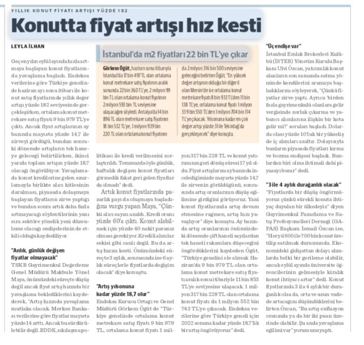 leylailhann's tweet photo. ➡️Konutta Eylül 2021'de başlayan sıçramalarla yüksek fiyat artışları yaşanırken, ikinci yarıda stabil bir piyasa bekleniyor.

➡️Azalan alıcı kitlesiyle birlikte alici lehine pazarlıklar da başladı. https://t.co/vZEDPqyvhF