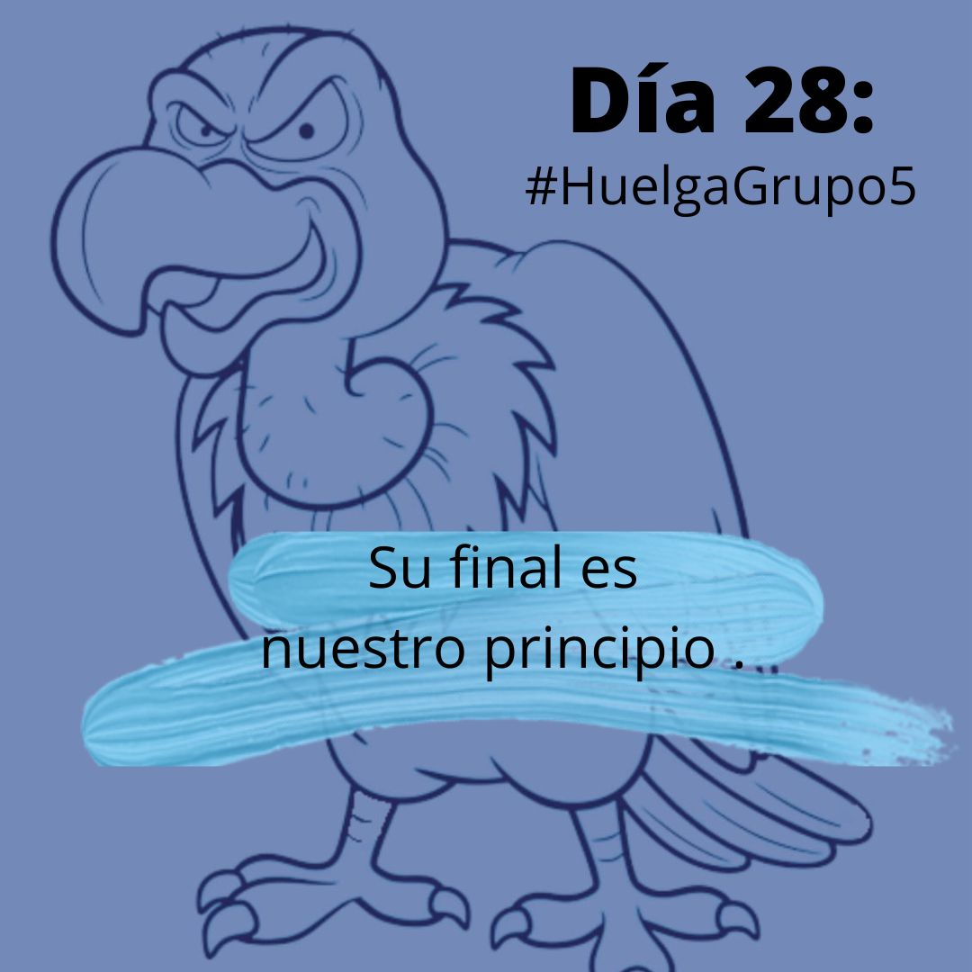 PostHuelgaG5's tweet photo. Día 28 de #huelgagrupo5 💪🏻seguimos un día más sin respuestas,con silencios desde todas las partes,obviando nuestra situación,pero no nos cansamos de luchar y seguiremos por qué queremos trabajar en condiciones dignas @AniortePepe @AlmeidaPP_ @begonavillacis 
BASTA DE SILENCIOS!! https://t.co/VItZQ2pcbn