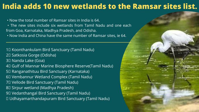 10 new wetlands of India