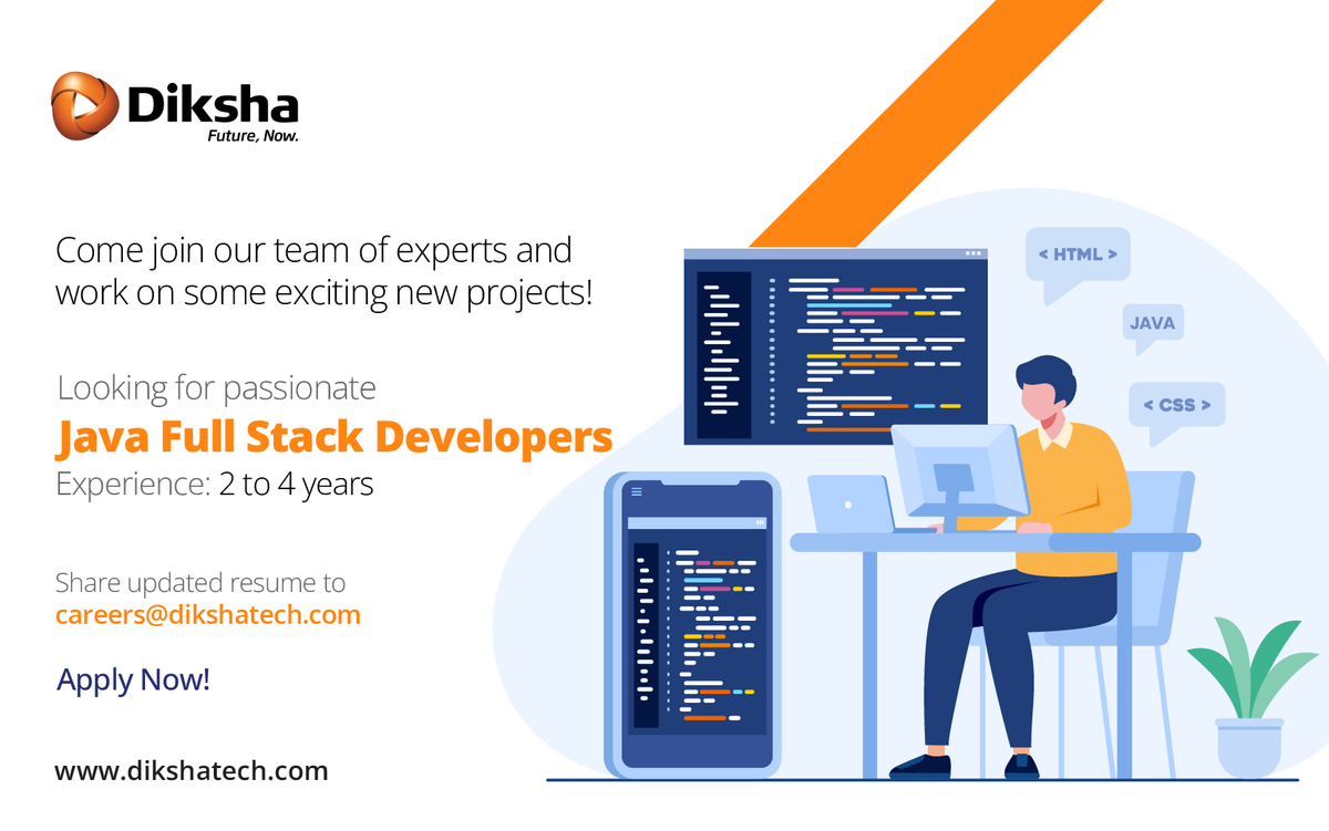 DikshaTech's tweet photo. Join our team of experts! Apply Now! 

#wearehiring #dikshaishiring #dikshahires #godigitalwithdiksha #dikshatech #diksha https://t.co/67nIhCYyIt