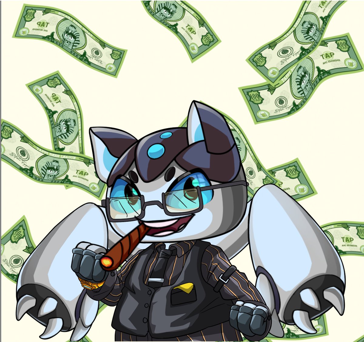 Gm mfers, the boss is here and let's burn some cash and party!

First 888 to interact.

#NFTs #Web3 #MetaPub