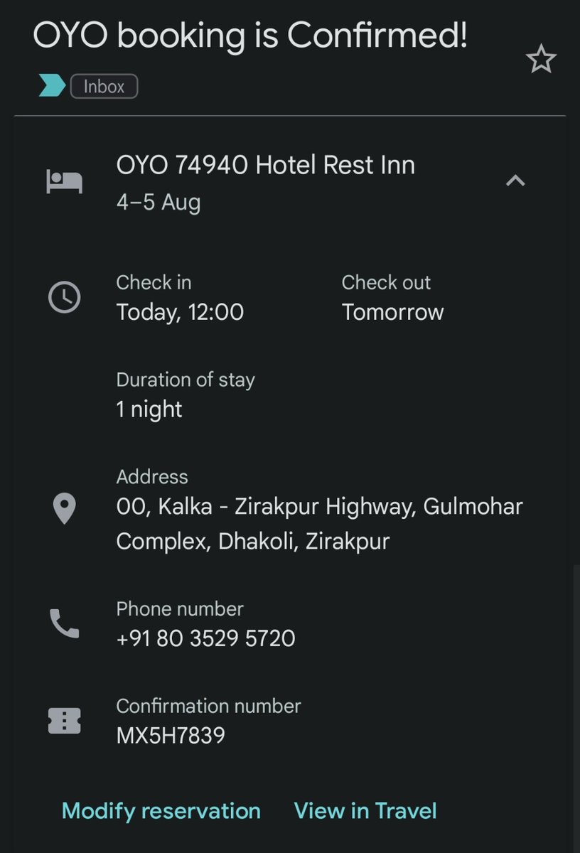 prashantmagar51's tweet photo. Worst worst service from ur team..had booked Oyo hotel and got the confirmation of booking (MX5H7839) on my mail.But when i reached that hotel they had no booking on my name.
@oyorooms @riteshagar https://t.co/zbZAHaBmKb