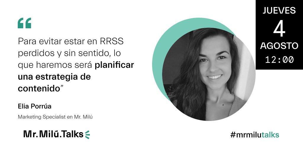 Hoy en #mrmilutalks, el equipo de #marketing nos revelará las claves para planificar con éxito una estrategia de contenidos en #redessociales que logre una verdadera diferenciación dentro del sector #moda. ¡Únete a nosotros! 👉🏼 meet.google.com/vvh-yazx-dxr
#mrmiludigital #digitaltalks