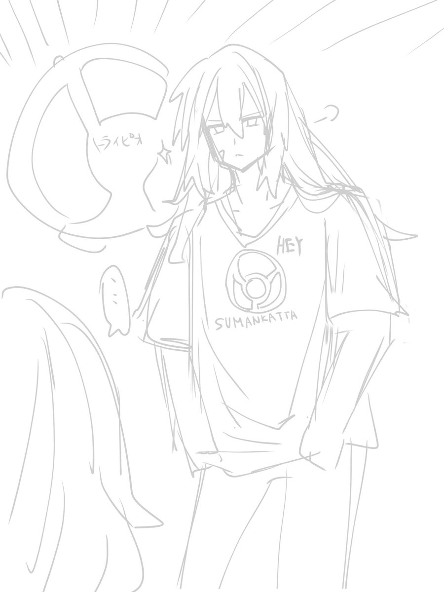 すまない…今日も絵は出せそうにないのでラフや落書き、練習絵とか置いときます 
