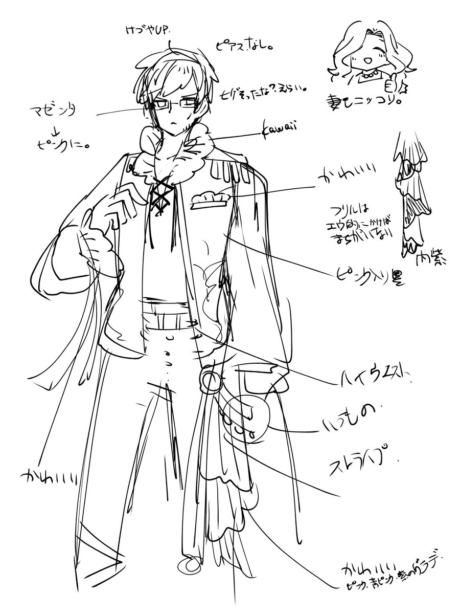 すまない…今日も絵は出せそうにないのでラフや落書き、練習絵とか置いときます 