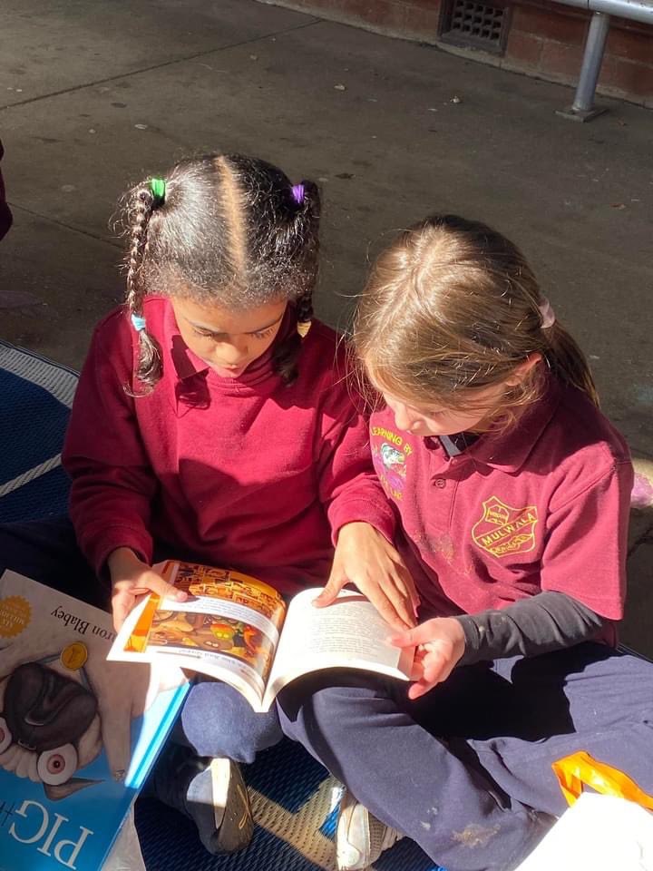 MulwalaP's tweet photo. Today the students received their donation of books from the P&amp;C for the annual ‘Reading by the Lake.’ https://t.co/1w141NQ5qn