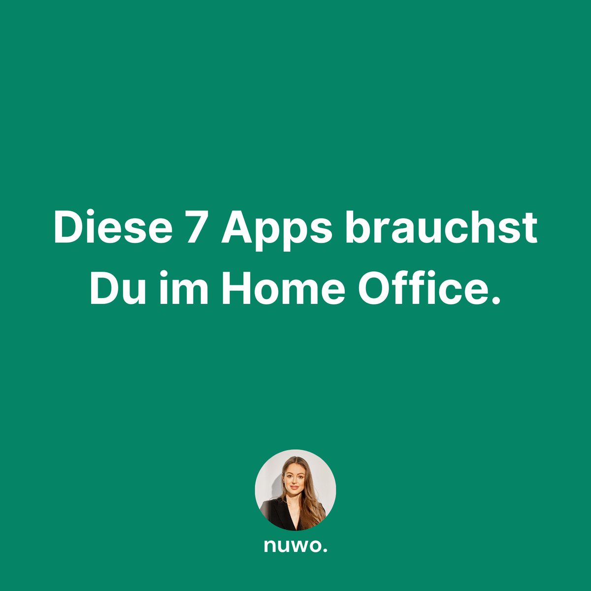 Diese 7 Apps brauchst Du im #HomeOffice 😉💥📲 Wir haben sie für Dich getestet 👉🏼 nuwo.co/nuwo-academy/7…