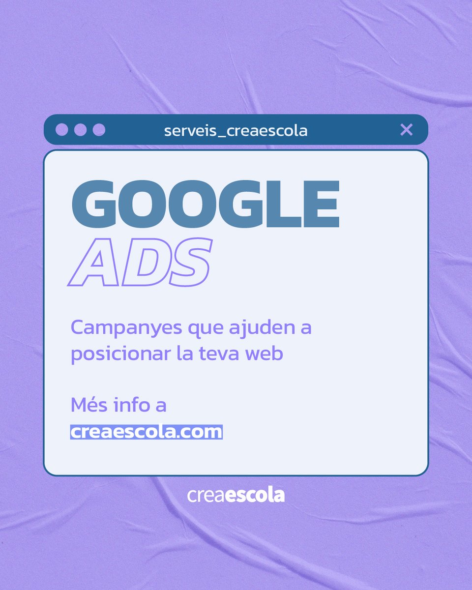 Entre els nostres serveis també oferim la gestió de campanyes de Google Ads. Voleu aparèixer a les primeres posicions del cercador de Google? Els nostres especialistes analitzaran el teu negoci per cercar les millors paraules claus i posicionar la teva web!