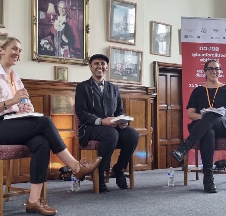 What a great panel discussion with @AngelaKirwinUK and @SaimaMir at the #BradfordLiteratureFestival on #Crime #Prisons #PrisonReform #HealthCareCrisis #substancemisuse and so much more. @BradfordLitFest #StitchedUp #Criminal #TheKhan