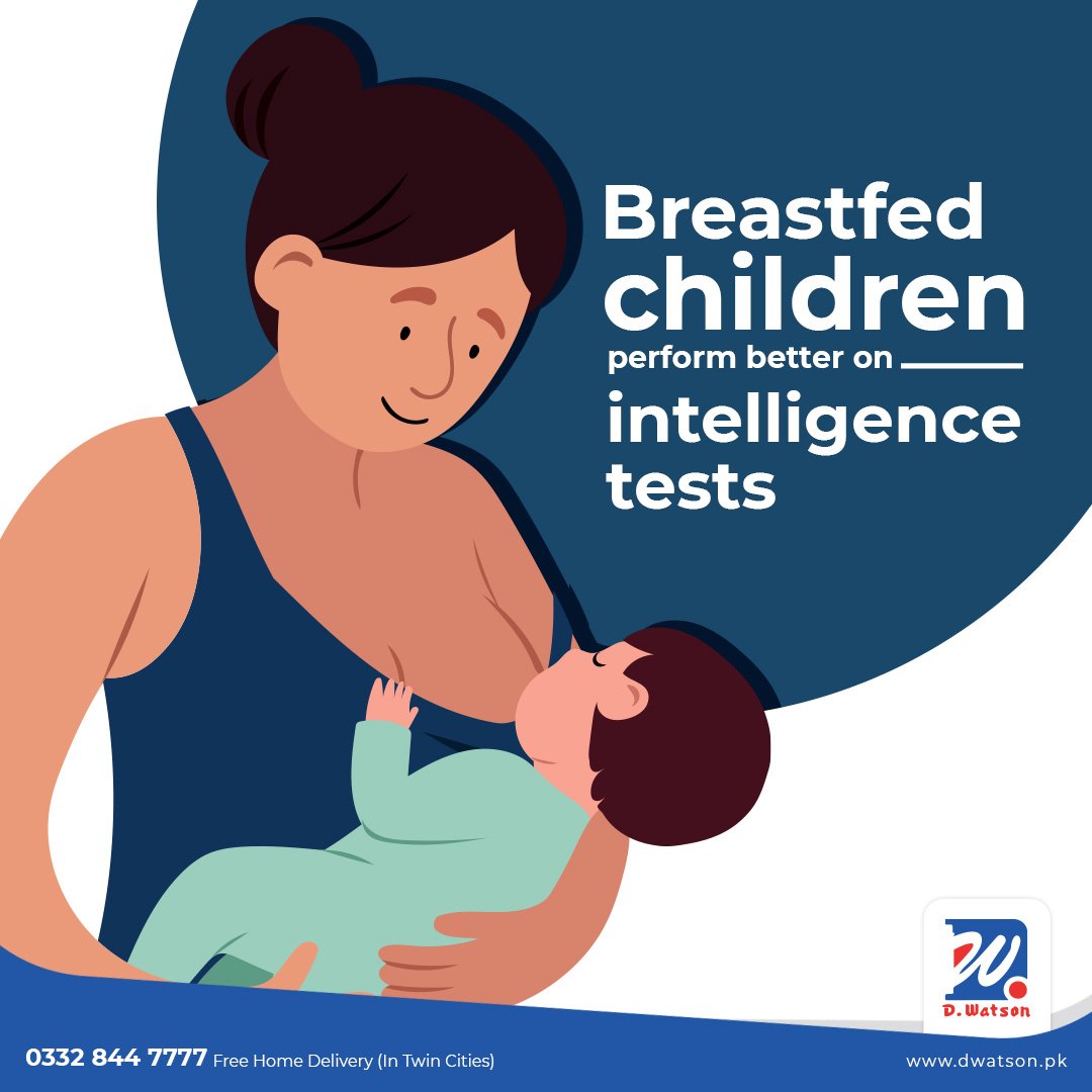 d_pharmacies's tweet photo. Breastfed children perform better on intelligence tests, are less likely to be overweight or obese and less prone to diabetes later in life. Women who breastfeed also have a reduced risk of breast and ovarian cancers.
#DWatson #Pharmacy #Islamabad #WBW2022 https://t.co/dX2UCJ94J1