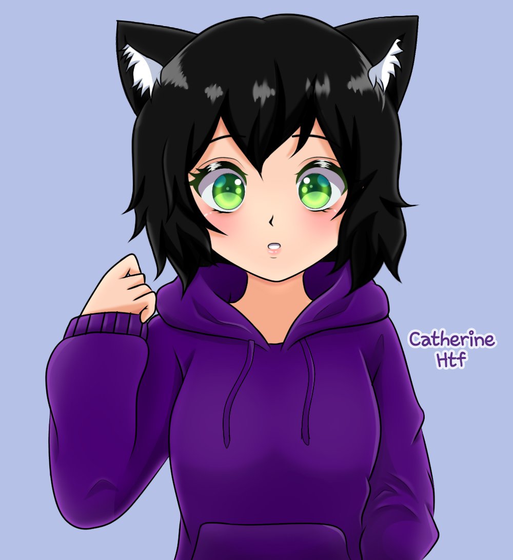 CatherineHtf's tweet photo. Hola a todos como están ! 
Espero que bien :3 
Les traigo un nuevo dibujo  el de a papel  es un dibujo mio de hace dos años : /  lo digitalize y lo rediseñe espero les guste :"3 
#animegirl 
#ArtistOnTwitter 
#OC 
#Catherinehtf https://t.co/YwHNr4IFNi