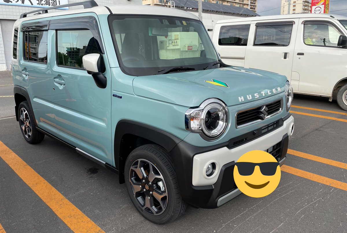 ハスラーMR52S オフブルーメタリックソフトベージュ新車外し