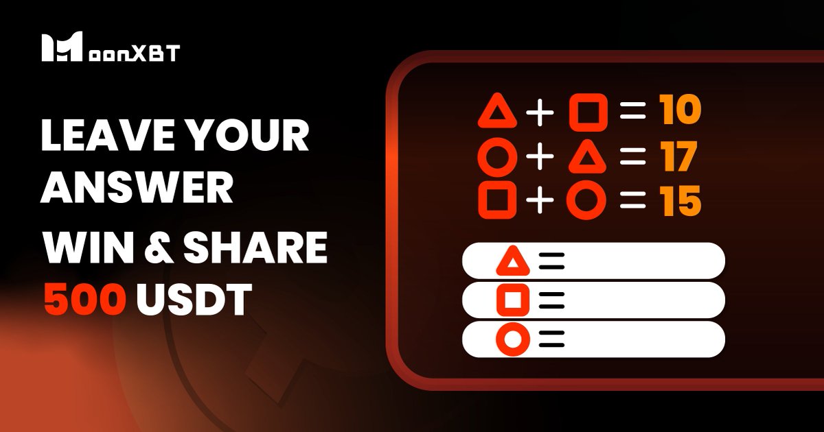 MoonXBT Global (@moonxbt_global) on Twitter photo 🤩Drop your Answer & Win 500 USDT #Giveaways #airdrop #moonxbt #BTC
enter:
1. Follow <a href="/MoonXBT_Global/">MoonXBT Global</a>
2. Like, RT, Tag 3
3. leave the answer below
3. Submit your UID 👇👇👇
forms.gle/3qNC3kqvT1d7XT…
50 winners when the comments reached 500.
Easy to grab reward🥳🥳🥳 🤩Drop your Answer & Win 500 USDT #Giveaways #airdrop #moonxbt #BTC
enter:
1. Follow <a href="/MoonXBT_Global/">MoonXBT Global</a>
2. Like, RT, Tag 3
3. leave the answer below
3. Submit your UID 👇👇👇
forms.gle/3qNC3kqvT1d7XT…
50 winners when the comments reached 500.
Easy to grab reward🥳🥳🥳