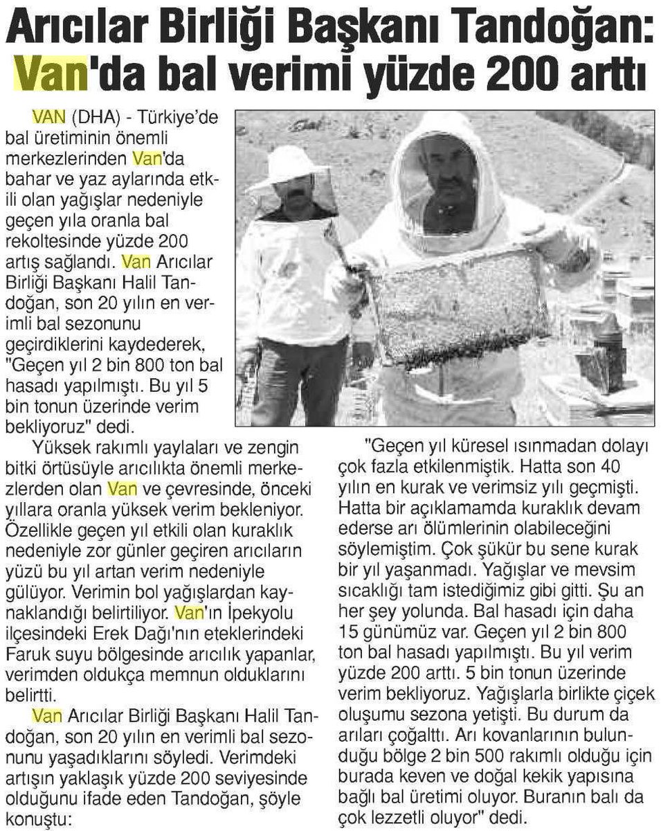Van Arıcılar Birliği tweet media