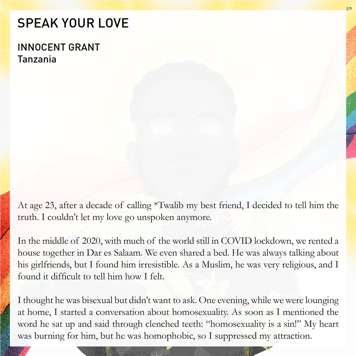 brianpellot's tweet photo. Feature: @InnocentGrant (@youngandalivetz)
Illustration: WacomBoy (Khanya Kemani) 
Courage to Share: Queer Activism in Africa, Vol. 2 by @taboommedia &amp; @GALAarchives here: https://t.co/gXBs1kRqvb… 

Follow for 3 new stories every Wed. 

Innocent’s story follows below

1/3 https://t.co/qL3HTLyEj9