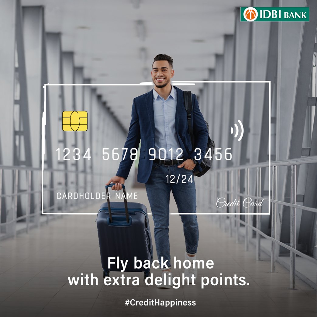 IDBI_Bank's tweet photo. From cashbacks and reward points to premium benefits, limitless privileges await you. 

Apply for IDBI Bank Credit Card today to #CreditHappiness into your life.

#IDBIBank #CreditCard #CreditPoints #RewardPoints #DelightPoints #Happiness #DigitalBanking #DigitalIndia #Luxury https://t.co/c6SlD7Efv1