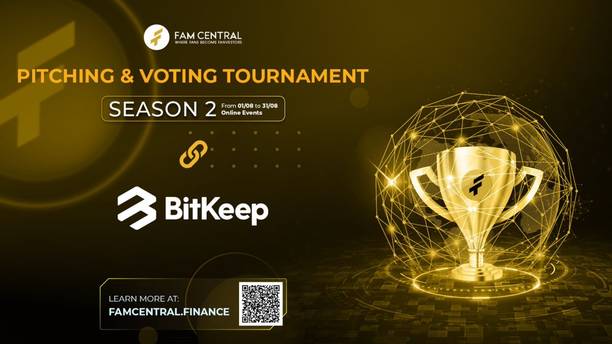 BitgetWallet's tweet photo. #BitKeep GO BIG WITH @fam_central Global Pitching &amp; Voting Tournament

🏆About the Tournament (https://t.co/43rODwToaD)
👉Startups register (https://t.co/KKsCwZ6IQJ)
👉Partners register (https://t.co/CHc9FdKTnm)

⏬https://t.co/PYUDcsAT1X
#voting #pitching #famcentral https://t.co/LeMl9yBhfT