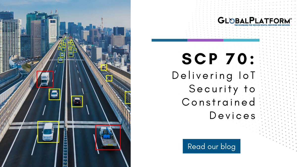 GlobalPlatform_'s tweet photo. Our latest blog explains how GlobalPlatformβs new Secure Channel Protocol 70 (SCP 70) delivers value to the #resourceconstrained #IoT device ecosystem by providing authenticated encryption for low power, long range devices
Read more: https://t.co/t9LhIy5Emd https://t.co/J0gPKNqfuH