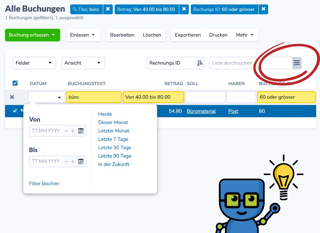 webling_ch's tweet photo. 💡 Der erweiterte Filter ist das Werkzeug das jeder Webling-Profi kennen sollte.

Oben rechts neben der Suche auf das Icon klicken und der Spaltenfilter öffnet sich. Jetzt kann man in jeder Spalte separat suchen und die Filter auch kombinieren. Ein echtes Profi-Werkzeug! 🧰 https://t.co/7eMVAxdIux
