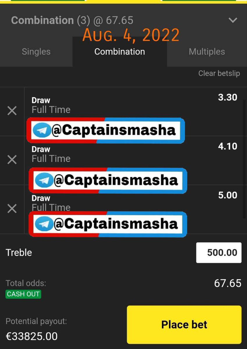 matteo_fixed's tweet image. Today we&apos;ve got 3/3 Fixed Draws
💯%Sure, legit and Fixed✅
      No chance to lose!
Only Chat up for payment details if interested....
📲 Telegram📌
@matteo_fixed