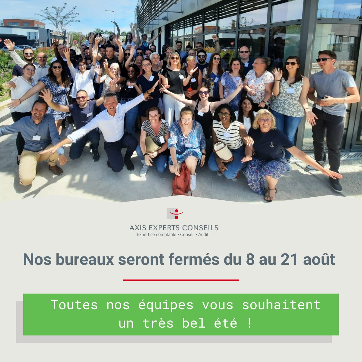 ExpertsAxis's tweet image. AXIS Experts Conseils vous souhaite de très bonnes vacances d'été ! 
#vacances #repos #rentrée