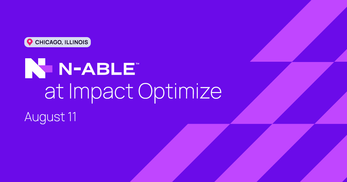 Nable's tweet photo. Who's getting excited!? One week out from #ImpactOptimize2022 on August 11! Our Chief Security Officer David MacKinnon will be speaking and our Nerds and crew will be on hand with some great swag. Can't wait to see you there! 

#MSP #IT #cybersecurity https://t.co/dRF00vzZzD