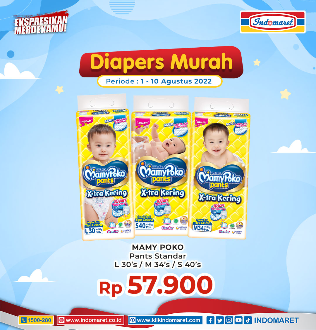 Indomaret on Twitter " Diapers Murah Periode 110 Agustus 2022 Lagi