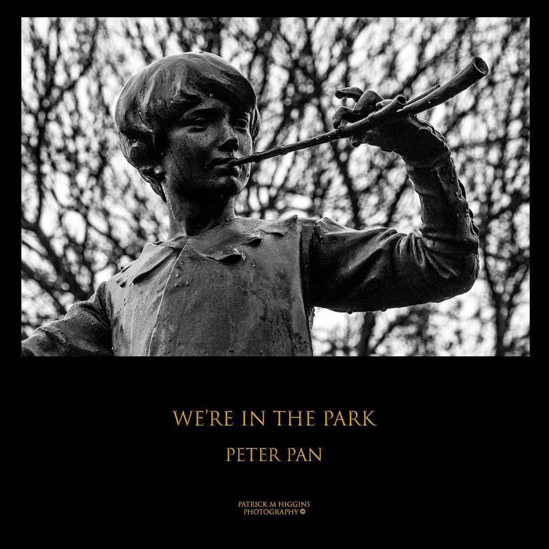 We’re in the Park. @patrickmhiggins #peterpan #statues #sculpture #seftonpark #seftonparkpalmhouse #liverpool #portraits #statuephotography @LiverpoolParks