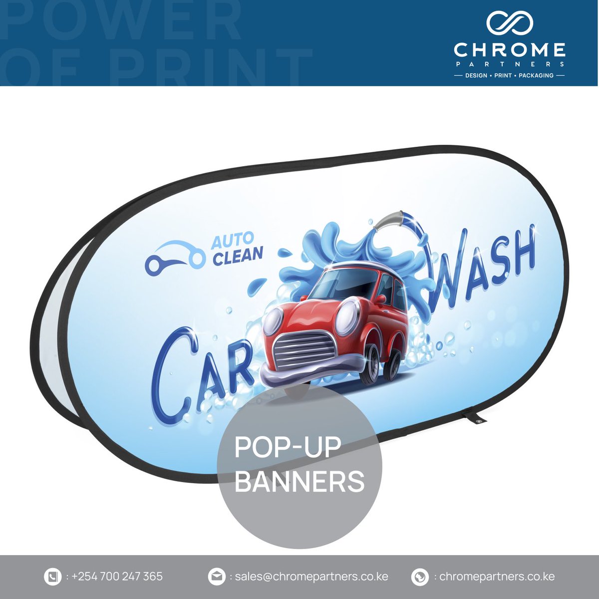 ChromePartners's tweet photo. Promote your presence during any trade event with these indispensable marketing products. Our pop up banners will ensure that your showroom display stands out.
#Chromepartners #Thepowerofprint #popupbanners https://t.co/VrZgjEu0bR