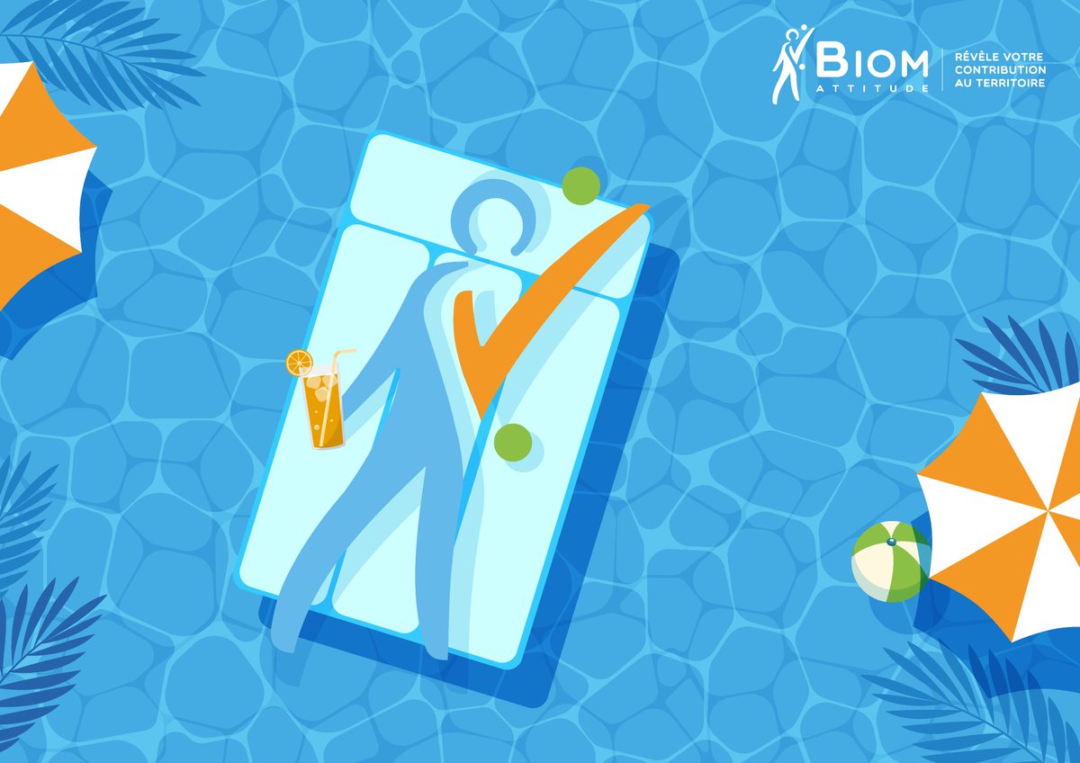 BIOM Attitude vous souhaite de très belles vacances !
Nos bureaux seront fermés du 8 au 15 août.

#vacances #repos #rentrée