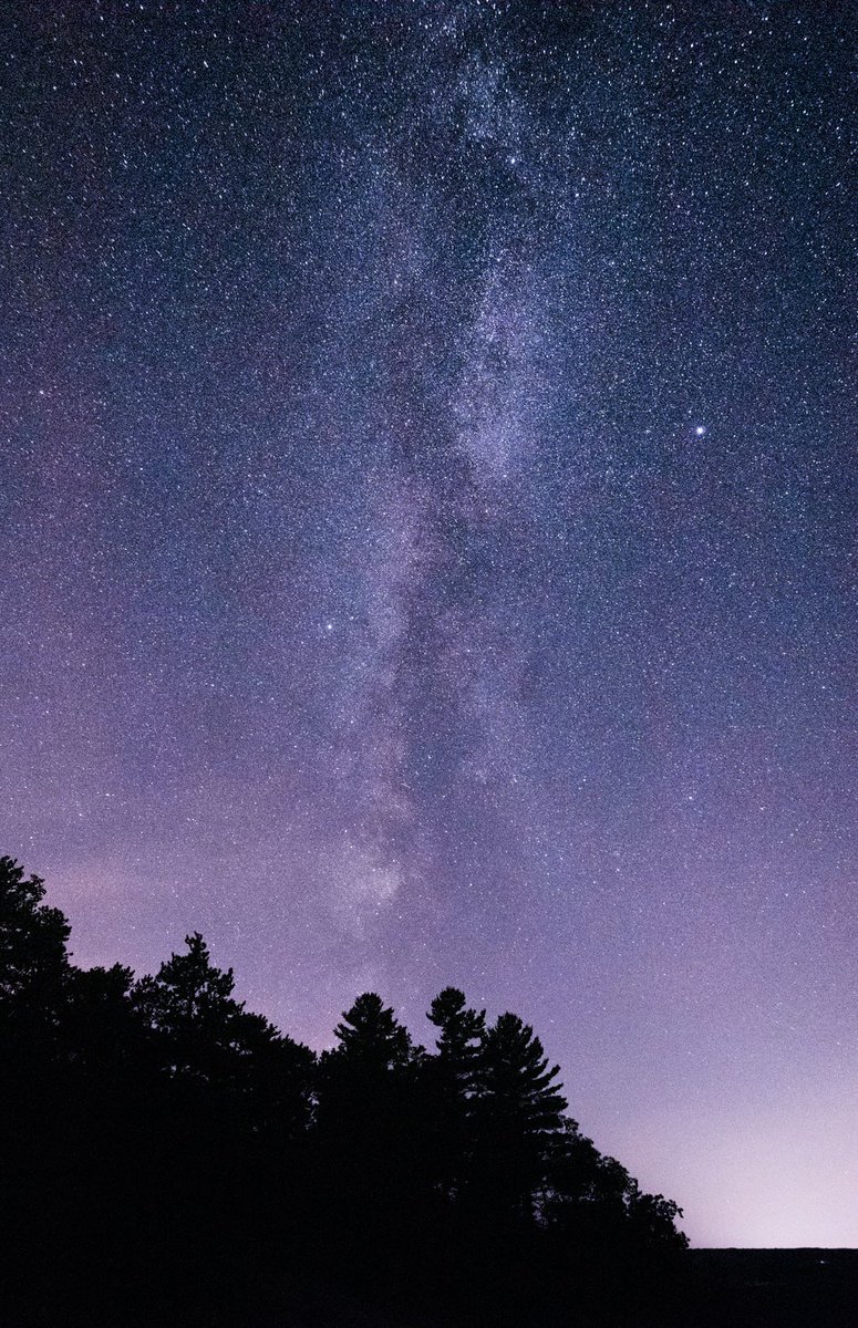 The galactic plane of the Milky Way over Ulster County, right now.