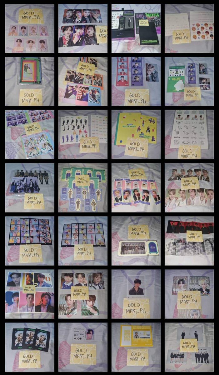 goldmart_ph's tweet photo. Annyeong! 

We'll push through with our live selling tomorrow afternoon. Here are some items for claims (PCs + DVDs not posted), all are discounted. See yaaaaa juseyo <3 https://t.co/fQI4StbOnl