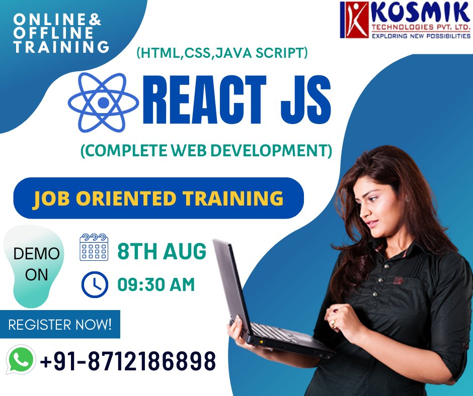 Kosmikteck's tweet image. REACT JS TRAINING IN HYDERABAD,KPHB,KUKATPALLY
bit.ly/2KKDgEO
Phone no: 8712186898
#Reactjsonlinetraining #Reactjs #reactjsdeveloper #reactjsdevelopment #Reactjstraining #reactjsonlinetrainingindia #ITClasses #democlass #softwaretraining #softwaretraininginstitute