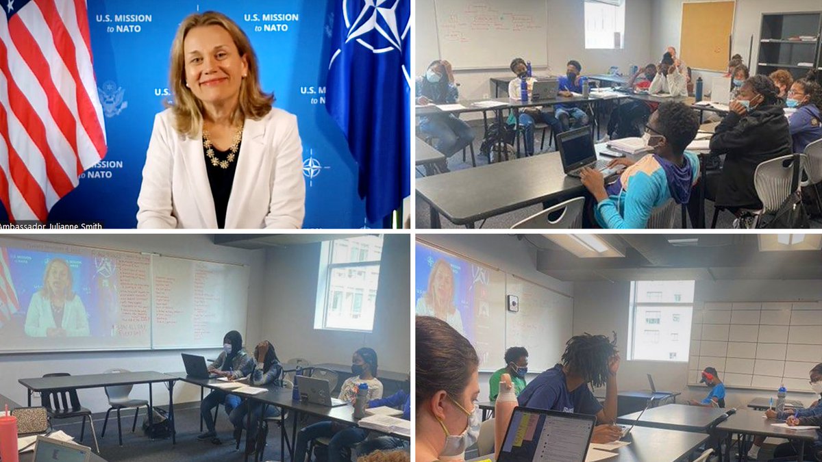 Thank you to @WUDL_Debate for hosting this #NATONerd at their 8th annual Mathew Harris Ornstein Summer Debate Institute. Talking w/these smart & curious students, I got to relive some memories of my high school debate days & explain how debate led to me to public service & @NATO.