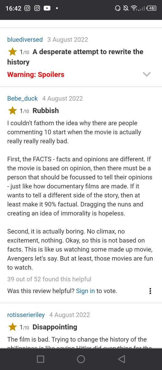 Kirbien19's tweet photo. For those people who already watched the movie please do rate it in IMDB because there's a bunch of losers pestering around the review comments section even though they did not watched  the movie. And don't mind the 1 star review. Rate it however you like. 🥰

#MiMDay2Showing https://t.co/pc4E85TDPi