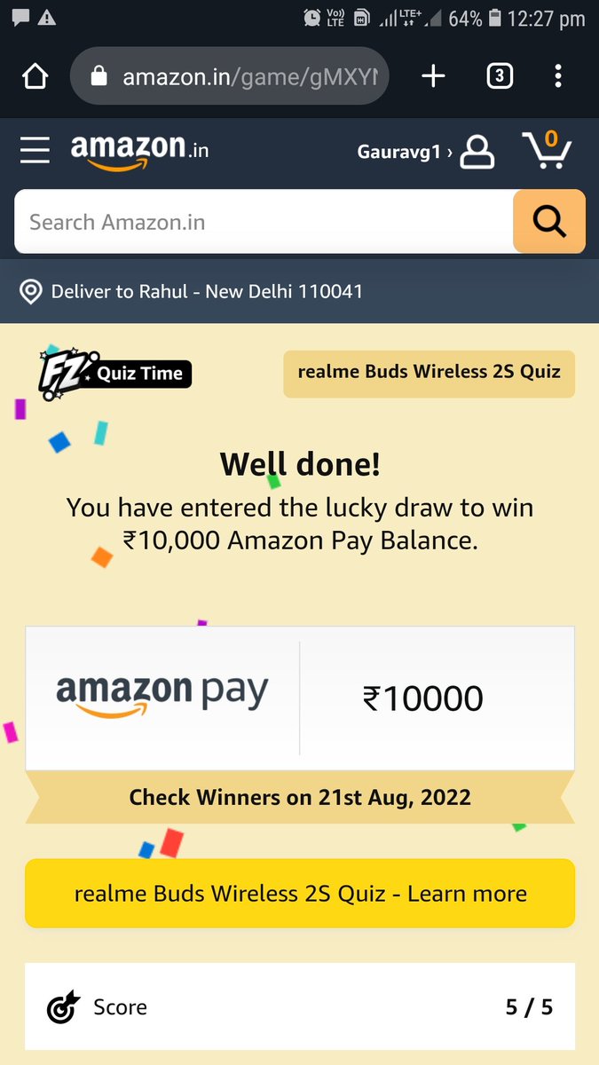 Rahulkumar62's tweet photo. @amazonIN @realmeIndia @realmeTechLife #realmeBudsWireless2S
#AdaptiveClarityStableSound !! https://t.co/Vx5yJM95Sf