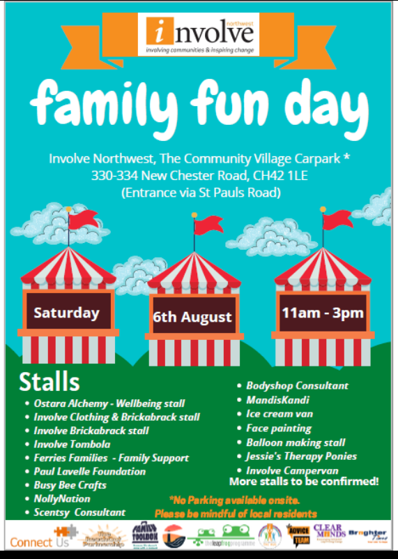 Looking for something to do this weekend then why not pop along to the Involve North West Family Fun Day?