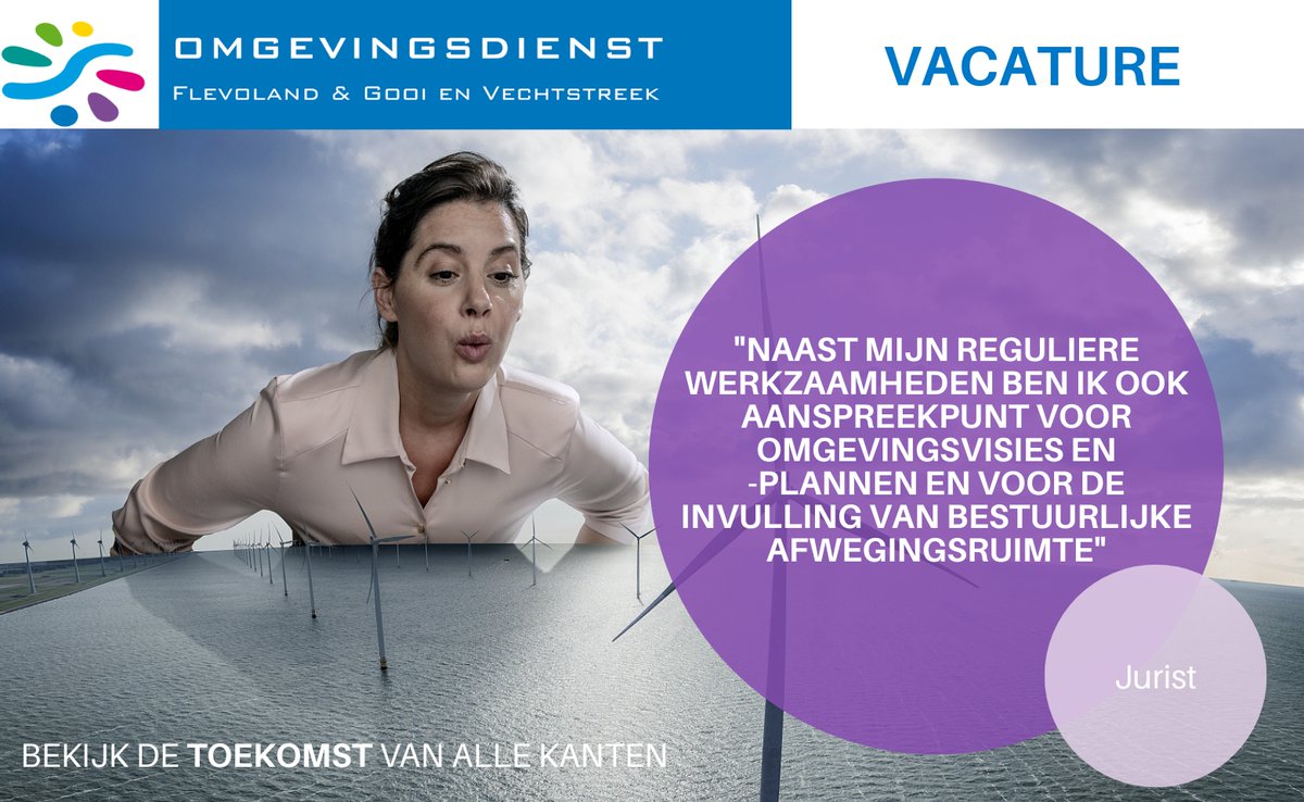 We zoeken een jurist. Maar wat doe je als #jurist bij de OFGV? Jouw toekomstige collega omschrijft de job met onderstaande quote. Interesse gewekt? Ga naar: ofgv.nl/werken-bij/vac… #werkenbij #juridisch #omgevingsdienst