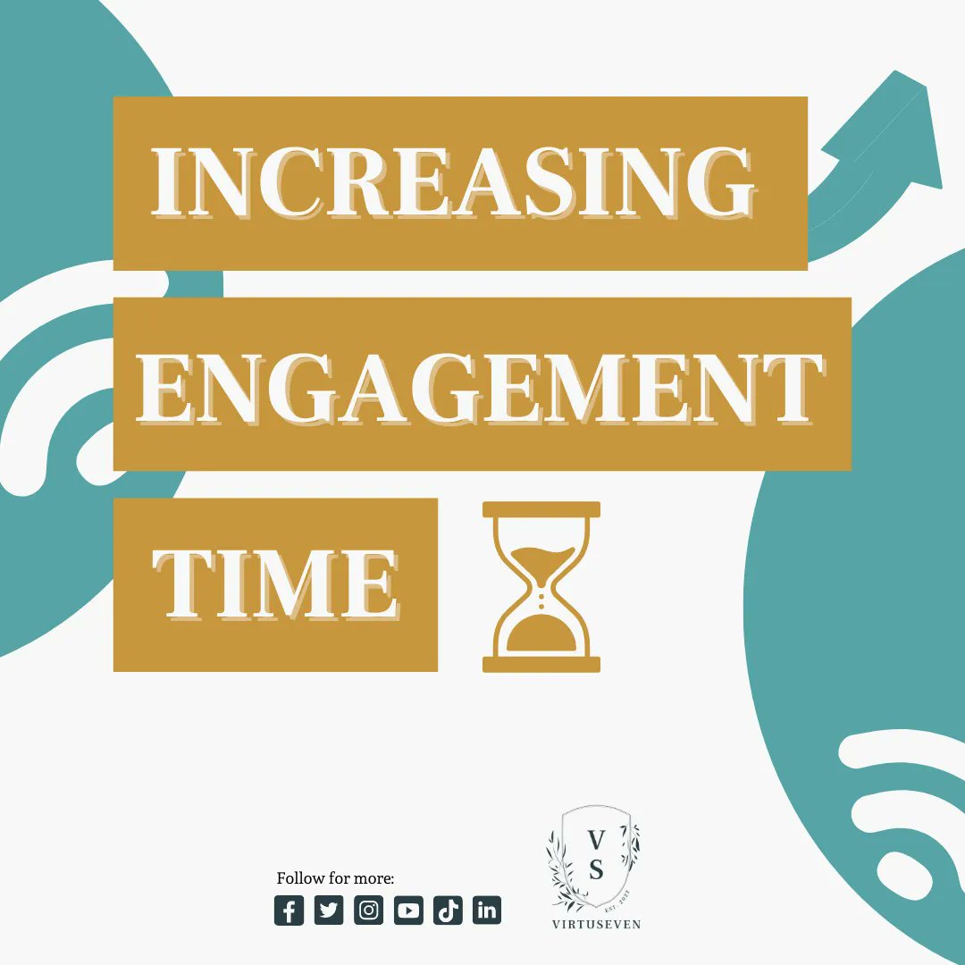 virtuseven's tweet photo. Are you having trouble expanding your social media platforms? Maybe you haven't considered increasing your platform engagement time. ๐
For more information about our services, message here: https://t.co/oRIeQdqOpV
#virtuseven #increasetime #socialmedia https://t.co/kYMiZgx5cV