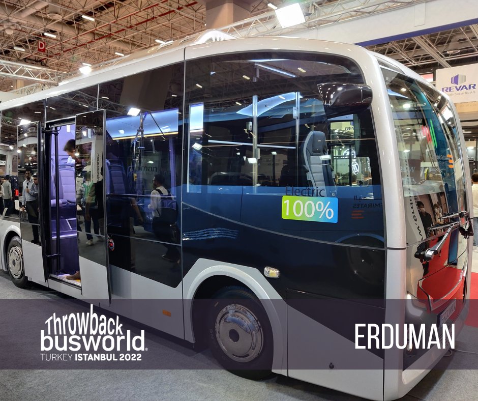 busworld's tweet photo. Erduman Automotive presented its brand new city and luxury tourist electric midibuses at Busworld Turkey 2022. Except from the batteries, all parts of these 30-seat electric buses are a 100% Turkish production.
#busworld #BusworldTurkey #Erduman #emobility #publictransport https://t.co/IEmWzxFSh7