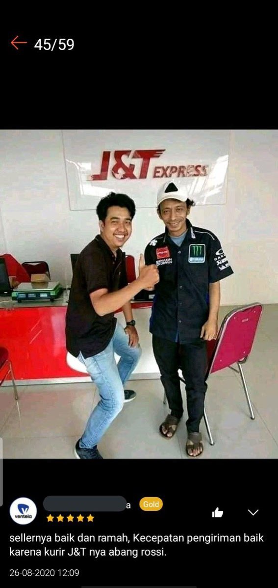Alesan rossi pensiun pengen jadi kurir J&amp;T
