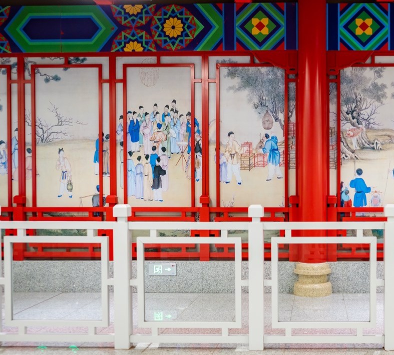 SpotlightBJ's tweet photo. 🚇Explore #Beijing's new #subwayline &amp; its underground art! 4️⃣ new subway stations along the #BeijingSubwayLine 19 were put into service on July 30. Their dazzling interiors are attracting commuters to stop by for some snaps. Enjoy this artistic abundance on your daily commute! https://t.co/G2mgPjTggk