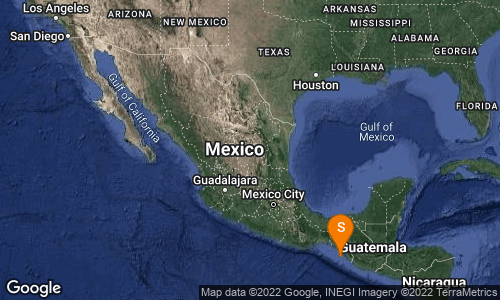 SismologicoMX's tweet photo. SISMO Magnitud 4.3 Loc  60 km al SUROESTE de MAPASTEPEC, CHIS 04/08/22 03:44:13 Lat 15.00 Lon -93.22 Pf 62 km https://t.co/YaXnwMD5Yo