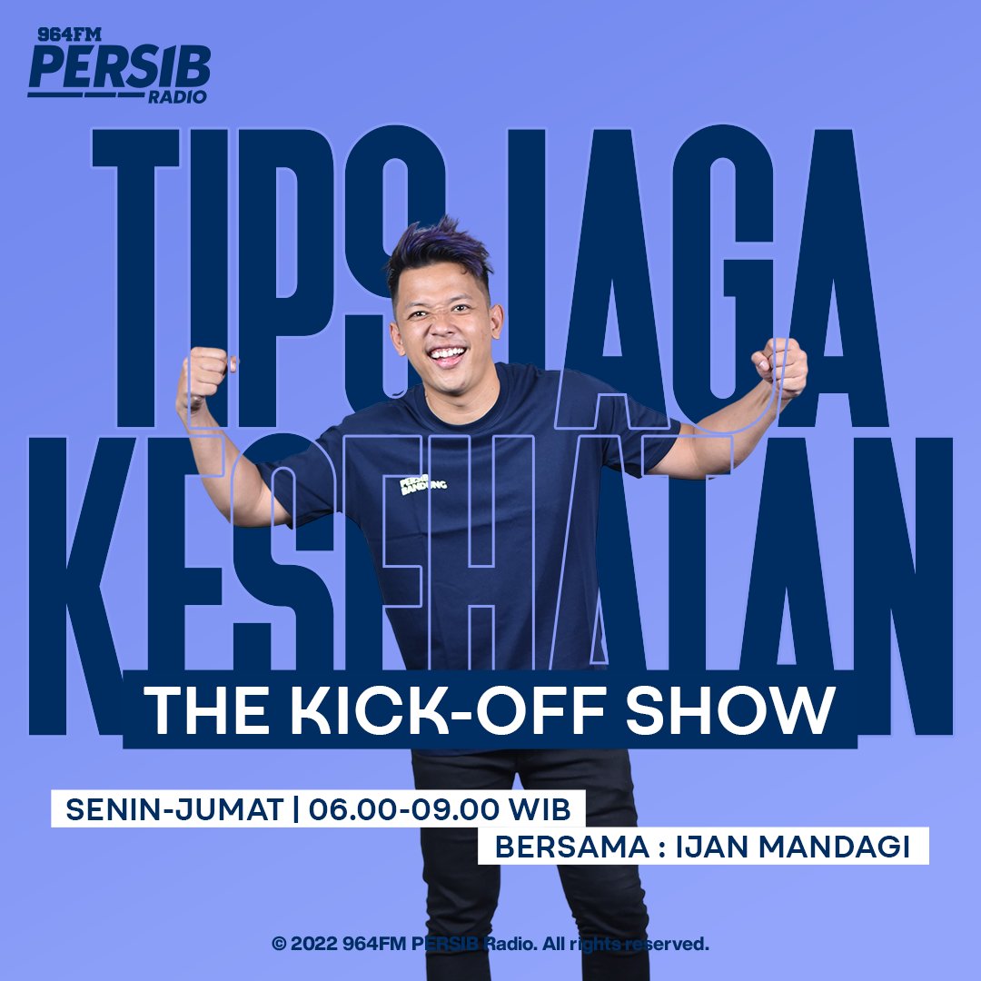 PersibRadio's tweet photo. Pagi harinya Balad Bandung bakal makin seger dan semangat saat tubuh kita dlm kondisi yg fit..

Mau tau ga gimana caranya?

Kepoin yuk tips&amp;tricknya @IjanCloseHead di :

#TheKickOffShow
Senin-Jumat
06:00 s/d 09:00 WIB.

"Men Sana In Corpore Sano"

#964FM #PersibRadio https://t.co/65A9AFzjtY
