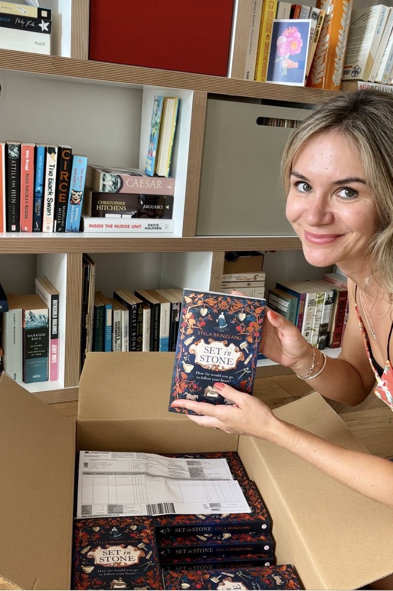 stela_brinzeanu's tweet photo. It's publication day for #SetinStone 🍾🎉

In medieval #Moldova two women fall in love. But this is a world where a woman's role is defined by religion and class.

What will it take the two women to trick the times they lived in?

Order your copy here https://t.co/h2PPCLxNbQ https://t.co/R8mN9HCdrt