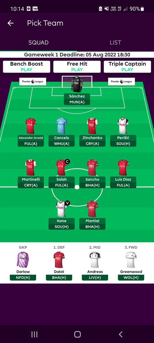 CopleyJosh's tweet photo. @LetsTalk_FPL Backing martial is a risk worth taking imo https://t.co/LYEJFDU3Of