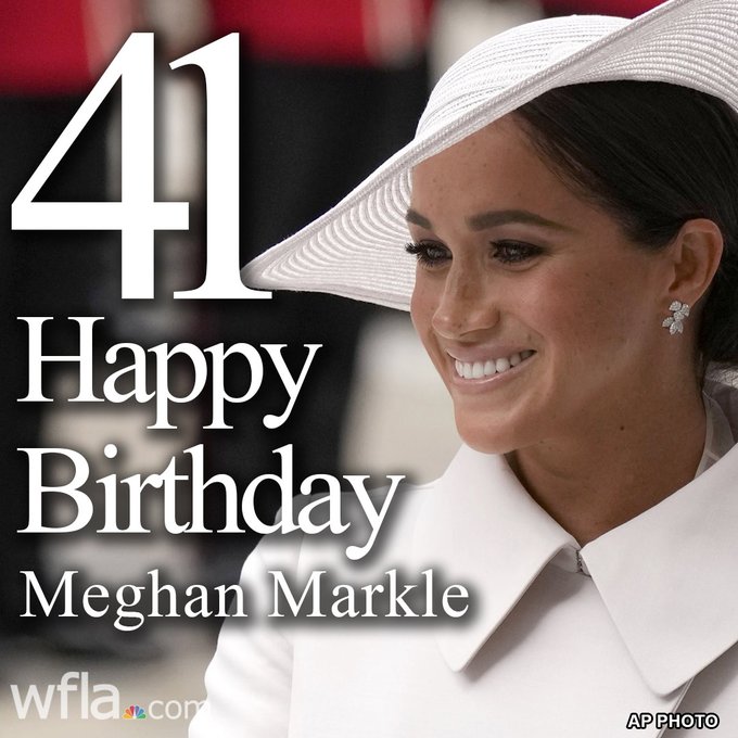 HAPPY BIRTHDAY Duchess of Sussex Meghan Markle is celebrating her 41st birthday today!  